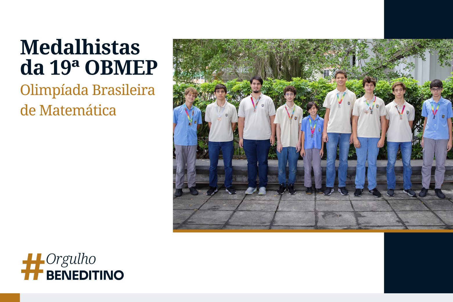 Parabéns aos medalhistas da OBMEP!
