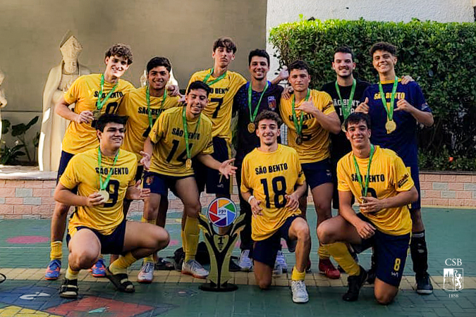Sub-18 de Futsal é campeão da Liga Escolar Série Prata