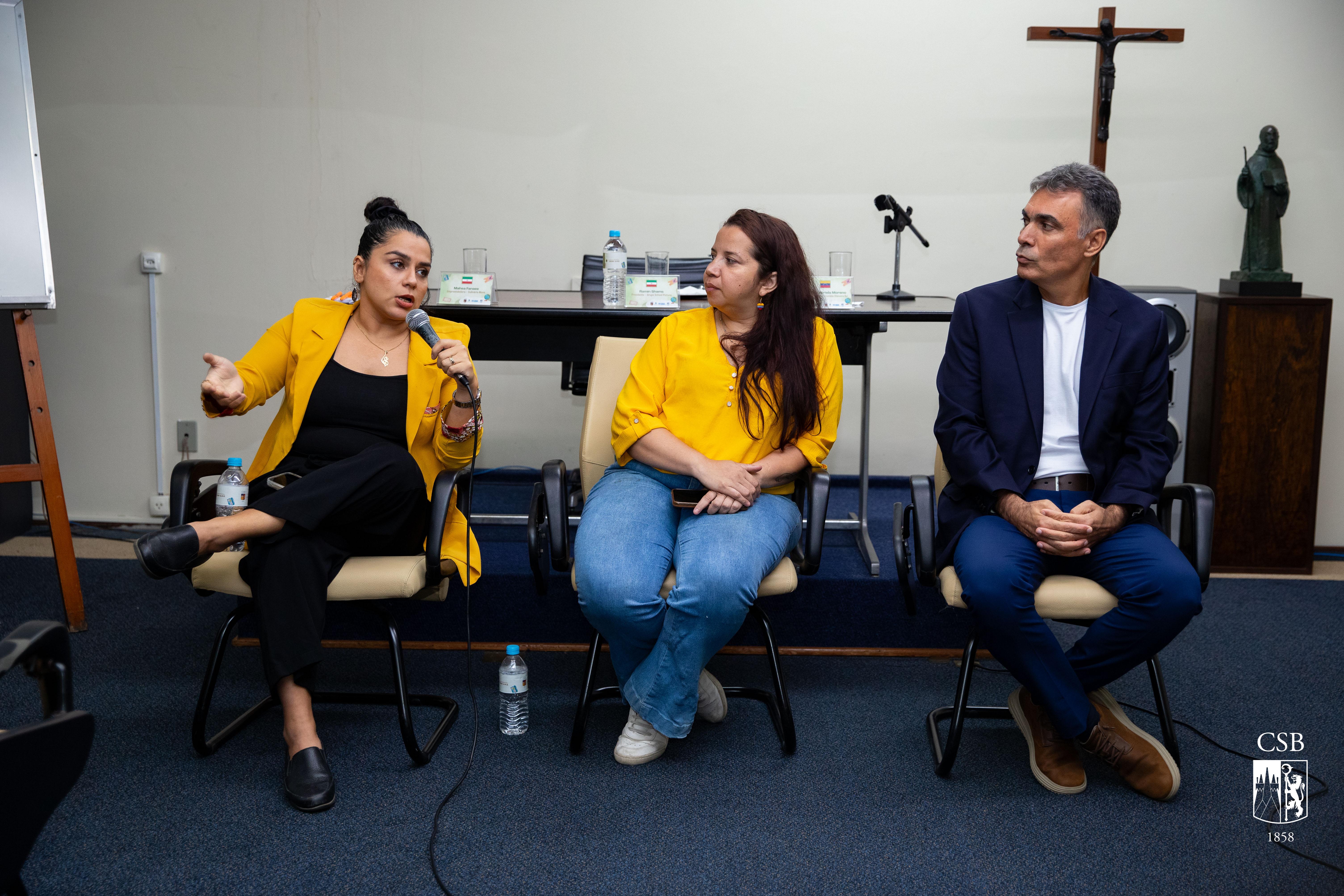 Refugiados palestram para alunos da 3ª série EM